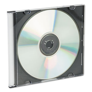 Innovera® Cd-dvd Slim Jewel Cases, Clear-black, 100-pack freeshipping - TVN Wholesale